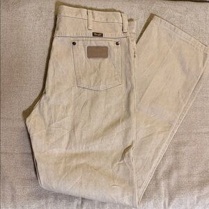 NWOT Wrangler Tan Denim Jeans size 36x34